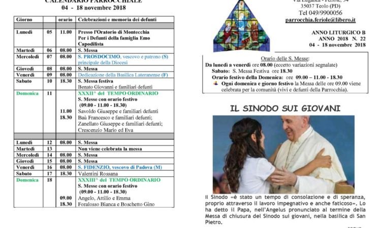 thumbnail of bollettino parrocchiale 04-11-2018 18-11-2018