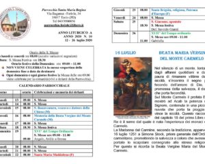 thumbnail of bollettino parrocchiale 12-07-2020 26-07-2020